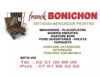 BONICHON Franck : ARTISAN MENUISIER PEINTRE